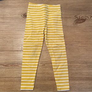 Boden Yellow & White Stripe Leggings